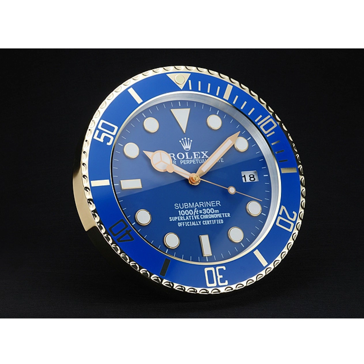 Aaa replica Rolex Clock Submariner Wall 622475 Blue 0802